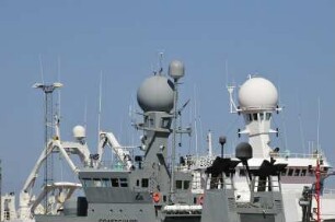 Schiffe der Küstenwache im Hafen von Reykjavik : Schiffe der isländischen Küstenwache, aufgenommen im Alten Hafen der isländischen Hauptstadt Reykjavik, aufgenommen am 29. Mai 2012