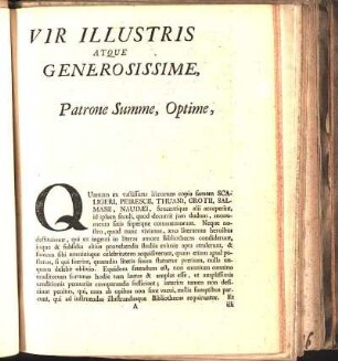 Vir Illustris Atque Generosissime, ...