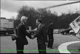 Besuch von Erwin Teufel (Ministerpräsident von Baden-Württemberg) am Kernforschungszentrum Karlsruhe (KfK)