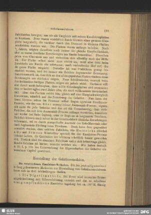 Herstellung der Gelatineemulsion