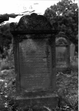 Grabstein 754 (Index: 100099546) Maße HxBxT: 122x52x14 cm: Grabstein 754
