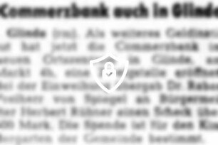 Commerzbank auch in Glinde