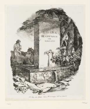 Etudes de chevaux, Titelblatt der Folge "Grands chevaux"
