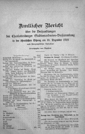 18. Dezember 1918