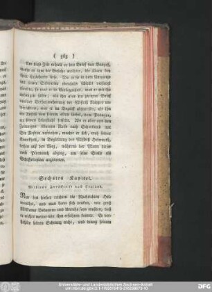 Sechstes Kapitel. Williams Zurückreise nach England.