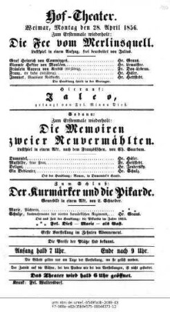 Der Kurmärker und die Pikarde