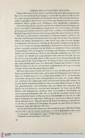Vormittelalterliche Malerei