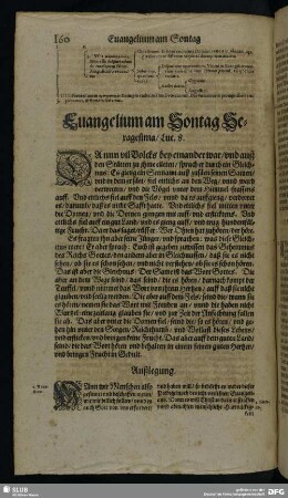 Evangelium am Sontag Sexagesima, Luc. 8.