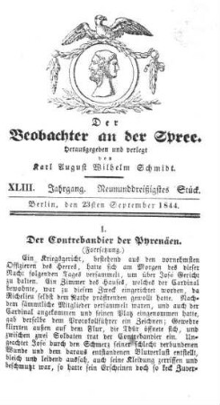 39. Stueck, 23. September 1844