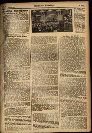 Zweite Ausgabe vom Freitag, den 09. Februar 1934.