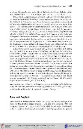 Ruhm und Ewigkeit