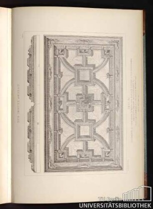 Der Innere Ausbau. Tafel 87. Berlin. Holzdecke im Conferenz-Zimmer der Herren Kayser & von Groszheim Hildebrand'sche Privatstrasse 7a.