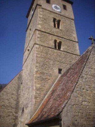 Kirchturm von Ostsüdost mit Biforium