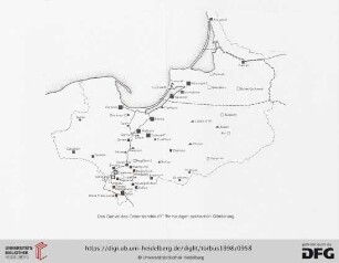 Das Gebiet des Ordenslandes mit der heutigen politischen Gliederung