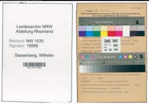 Entnazifizierung Wilhelm Sassenberg , geb. 25.06.1894 (Schlosser)