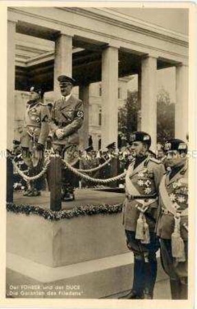Das Treffen Mussolini-Hitler 1937