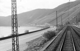 Boppard: Strecke mit großer Rheinschleife bei Boppard
