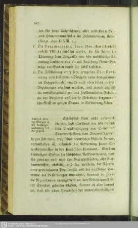 Anmerk. über den Mangel einer Landtagsvertretung des Bergbaues