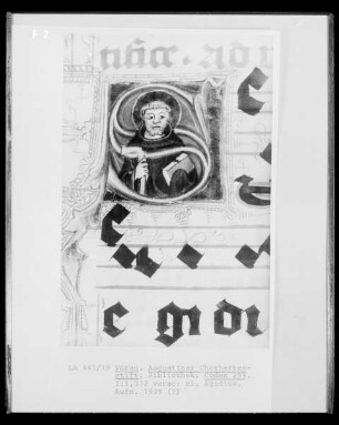 Initiale S: Heiliger Ägidius