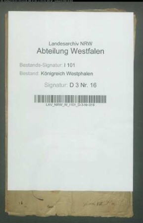 Schätzung des allodifizierten Lehens des Dechanten Punge