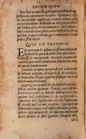 Enchiridion exceptionum forensium : quaedam item Progymnasmata ...