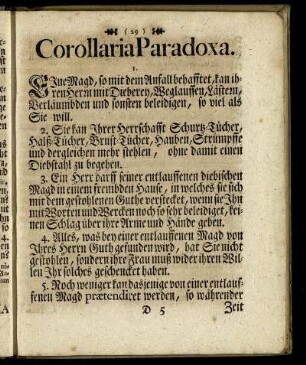 Corollaria Paradoxa.