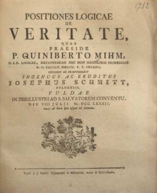 Positiones logicae de veritate