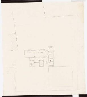 Gartenanlage Evangelischer Kindergarten, Erkrath: Kindergartengebäude: Entwurf Grundriss