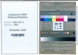 Entnazifizierung Josef Schauerte , geb. 06.09.1905 (Kaufmann)