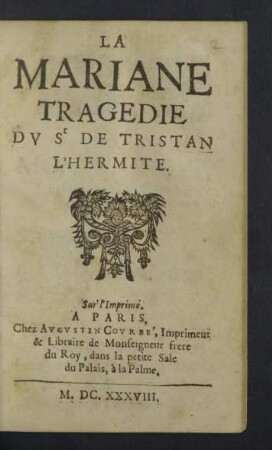 La Mariane : Tragédie