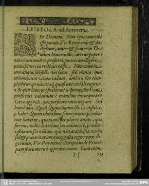 Epistola ad Autorem