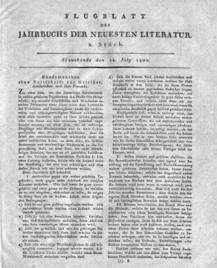 1800-07-12 : 2. Stück