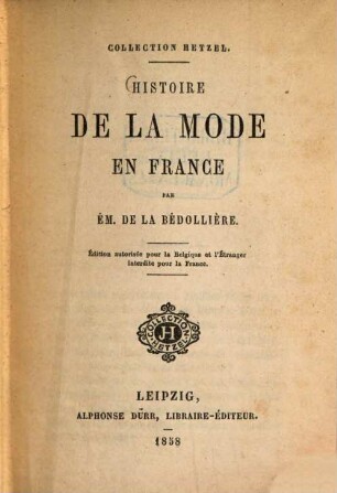 Histoire de la mode en France