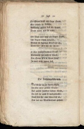 Die Frühlingsblumen.