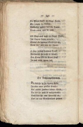 Die Frühlingsblumen.