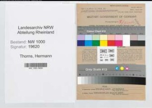 Entnazifizierung Hermann Thorns, geb. 05.12.1896 (Verw.Angest.)