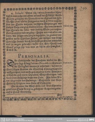 Lebenslauf : Personalia