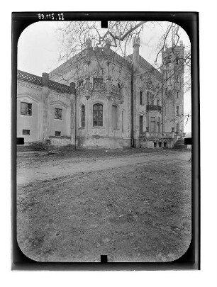 Kittendorf. Herrenhaus (um 1860; F. Hitzig). Parkseite (Teilansicht)