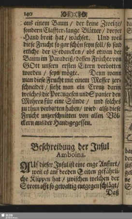 Beschreibung der Insul Amboina