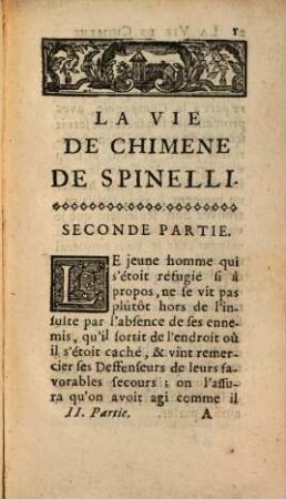 La Vie De Chimene De Spinelli : Histoire Veritable, 2