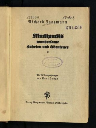 Muckipuckis wundersame Fahrten und Abenteuer