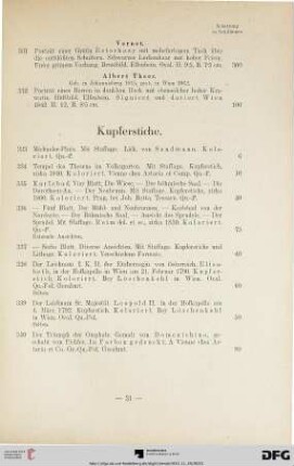 Kupferstiche (Nr. 333-340)