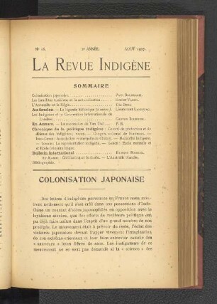 Colonisation Japonaise.