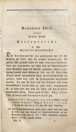 Lehrbuch des heutigen Römischen Rechts. 2. Enthaltend den besondern Theil. - 1825. - 564 S.