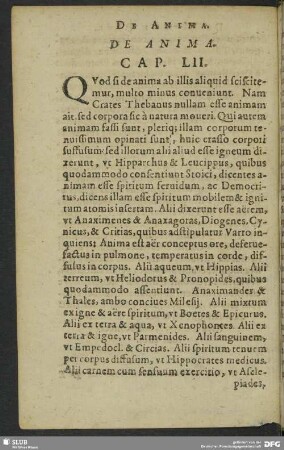 De Anima. Cap. LII.