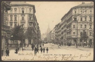 Ansichtskarte „Zossener Str., Ecke der Gneisenau Str.“ [2/2]