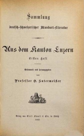 Schwizer-Dütsch : Sammlung deutsch-schweizerischer Mundart-Literatur, 8