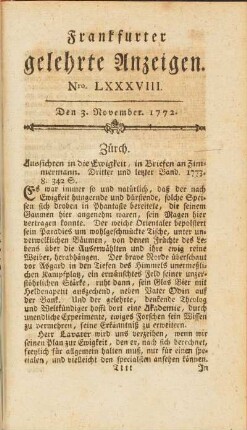 November (Nro. LXXXVIII. - Nro. XCV.)
