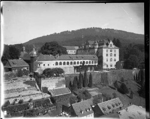 Baden-Baden Neues Schloss Ansicht von Südwesten