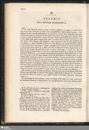 B. Proemio Dell´ Editore Fiorentino a)